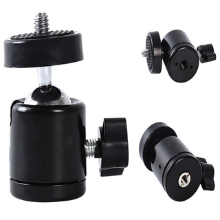 Mini Bola De cabezal pequeña 360 giratoria 1/4 pulgadas con conector Micro De cámara