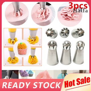 hp*3 pzs boquilla de acero inoxidable para glaseado crema pastel pastel pastr1y herramienta de decoración