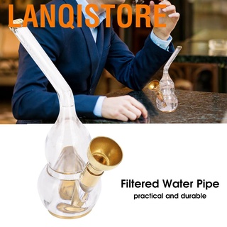 lanqistore pipa de agua filtrada portátil mini de doble propósito de plástico extraíble vintage para fumar (3)