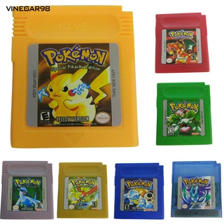 [Listo] cartucho de tarjetas de juego para Nintendo Pokemon GBC Game Boy versión de Color consola
