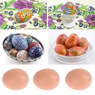 5pcs gallina plomo el huevo aves de corral simulación de imitación huevos falsos V7C6 plástico S4A4 (4)