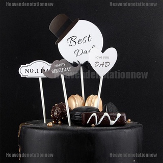 [HDN] mejor papá cumpleaños Cupcake Topper día del padre tarta decoración [Heavendenotationnew]
