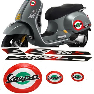 Motorcycle Decal Case Super Sport Reflective Sticker Decorative stickers for Piaggio Vespa GTS 300 GTS300