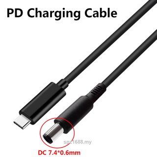 Dc * Mm Usb tipo C macho portátil adaptador de carga Cable convertidor portátil cargador adaptador M 65W Cable para Dell