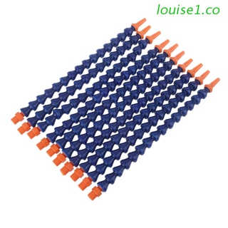 louise1 10 piezas boquilla redonda 1/4pt flexible aceite refrigerante manguera de tubo azul naranja