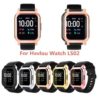 Bakuan smartwatch Flexible Tpu Galvanizado Cubierta Protectora Para Xiaomi Smart Watch Haylou-Ls02