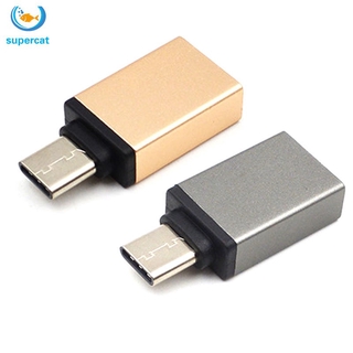 Mini adaptador de Cable USB 3.1 tipo c a USB 3.0 de aleación de aluminio OTG convertidor para todos los teléfonos móviles tipo c Tablet PC Macbook (4)
