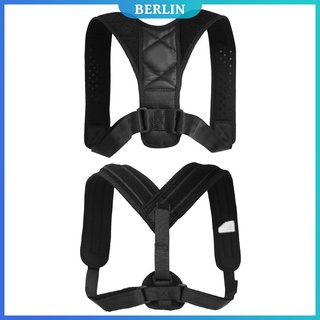 (berlin1) corrector de postura ajustable unisex, corsé de espalda, soporte de hombro