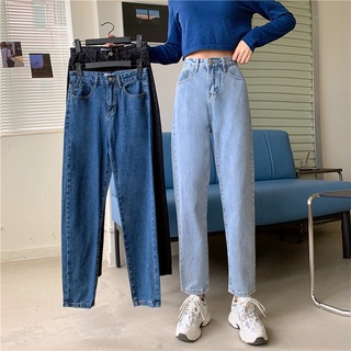 Otoño invierno de talle alto Slim Jeans de las mujeres