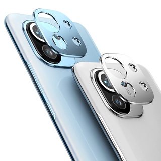 Protector De Pantalla De Lente De Cámara Trasera Azul Para Xiaomi 11 De Aleación De Aluminio Anillo De Película Mi 11 Cubierta Caso (8)