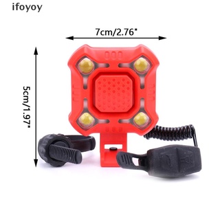ifoyoy 4 lámpara de luz de bicicleta bocina eléctrica impermeable usb carga fuerte alarma campana de seguridad co