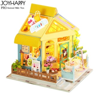 Disponible grande casa de muñecas muebles miniatura Kits de construcción DIY casa de muñecas Kit juguetes