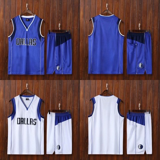Nba Jersey NBA Dallas Maverick Jersey Set V cuello baloncesto trajes para hombres niños ropa deportiva (1)