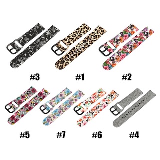 YOLO Soft for Samsung Galaxy Watch Active 2 42mm Sports Flower Printing Silicone Watch Band New Wristbands 20mm Replacement Bracelet Strap (2)