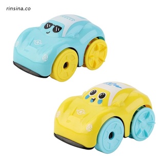 rin 1set tire hacia atrás coche mini bebé juguete de dibujos animados modelo de coche de juguete para bebé niños niñas juguete educativo realista wind-up coche 2colors