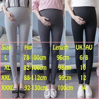 PEONYFLOWER Fitness Slim Leggings Color sólido tela de maternidad mujeres embarazadas moda acogedor cintura alta flaco embarazo Yoga pantalones/Multicolor (2)