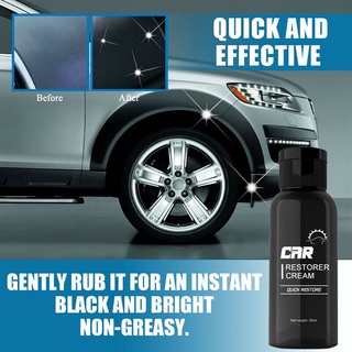 Agente de reacondicionamiento Auto cuero y plástico fácil de usar pasta de coche restaurador crema (1)