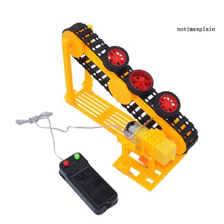 Bricolaje transportador eléctrico modelo de montaje Kits de experimento juguete educativo