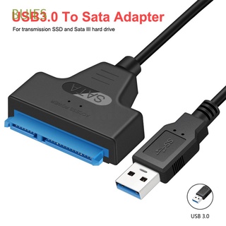 BUIES Practical Drive Cord High-speed Converter Cable SATA Cables SSD for 2.5" Hard Disk Drive USB 3.0 to SATA Durable HDD Adapter Easy Drive Line/Multicolor (1)
