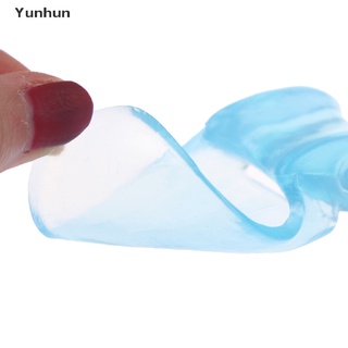 yunhun 1 par de corrector de dedo del dedo del pie de unión gel de silicona enderezador ortopédico separador de dolor