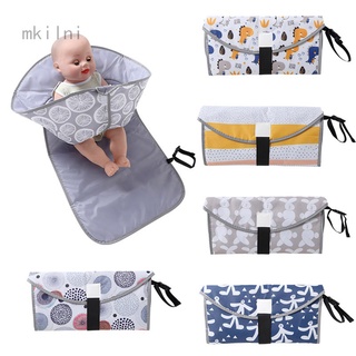 Portátil Baby Changing Pad Kit De Viaje-Cambiador De Pañales Para Bebé Ligero Plegable Con Almohada Incorporada
