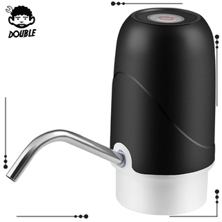 [doble] Bomba de botella de agua portátil dispensador de agua eléctrico USB recargable