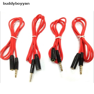 [buddyboyyan] 3.5 mm 4 polos macho a hembra auriculares Cable de Audio adaptador de extensión de micrófono caliente