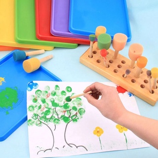 15pcs pinceles de pintura pintura dibujo acuarela herramienta de arte infantil suministros (7)