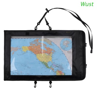 Wust - bolsa seca transparente, funda protectora de mapa, soporte impermeable para mapas, portador de mapa impermeable para senderismo, Camping, al aire libre