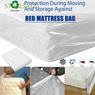 stuhlsatz s/l funda de colchón impermeable cubierta de polvo suministros para cama universal almacenamiento transparente hogar protector de colchón