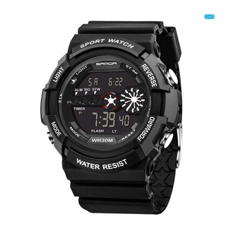 reloj deportivo digital led multifunción impermeable electrónico reloj de pulsera casual para hombre (2)
