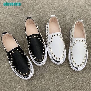 【ain】Women Stitching Sewing Soles Flats Shoes Sneakers Sports Slip On Loafers Shoe