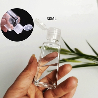 30Ml Trapezoidal vacío desinfectante de manos recargable botellas de plástico transparente contenedor botella de Gel accesorios de baño