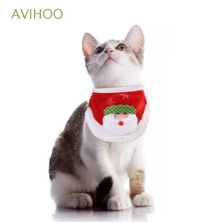 AVIHOO Mascotas Suministros Bufanda De Navidad Pañuelo Gato Cuello Perro Lindo Babero Cachorros Collares Campana Sty Triángulo