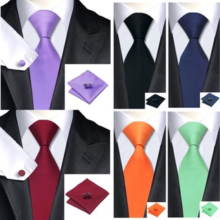 la corbata de seda tejida hecha a mano para hombre corbata gemelos y pañuelo conjunto hanky regalo (1)