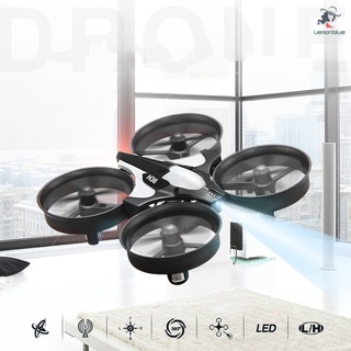 Mini Drones Helicóptero Interior Con Rotación 360 LED Luz Sin Cabeza Modo RC Juguetes Voladores Quadcopter Para Niños (1)