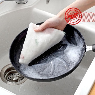 Limpieza de cocina lavar platos paño de cocina de doble cara libre de aceite piña trapo absorbente engrosado Z0L0