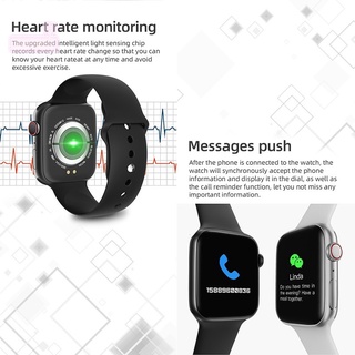Reloj inteligente X8 serie 6 Bluetooth llamada ritmo cardiaco rastreador de ejercicios Smartwatch PK iwo 15 14 x7 For Apple iphone Android (5)