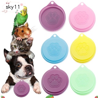 sky hot food estaño cubierta gato pata mascotas suministros tapas de plástico caja cubierta nueva top keep fresh latas gorra (1)