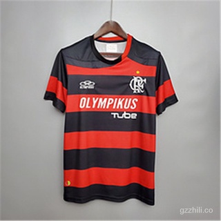 ❤Jersey/Camisa De fútbol retro Flamengo 2009/2010 Camiseta De fútbol local la mejor calidad tailandesa bBZ1