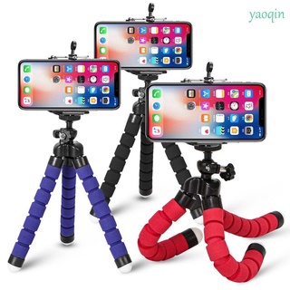 Yaoqin1 accesorios de teléfono móvil Flexible Mini soporte de escritorio perezoso trípode pulpo esponja trípode/Multicolor