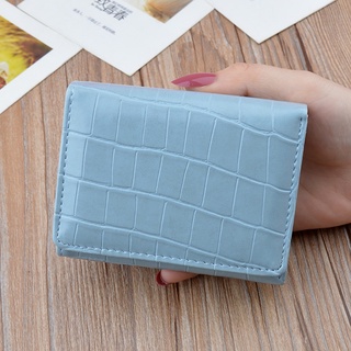New Women Wallets Women Whort Crocodile Wallet Simple Fashion Folding Wallet Mini Wallets