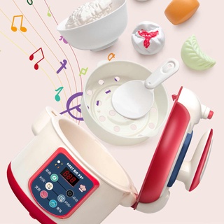 arroz olla de juguete conjunto de cocina cocina conjunto de alimentos de los niños de la casa de simulación pequeña cocina para niños niñas niños (8)