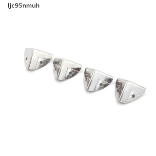 ljc95nmuh - soportes de esquina de metal plateado (4 unidades) (3)