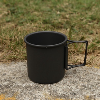 Senderismo calzado portátil plegable café té taza de viaje de aluminio Camping agua beber taza