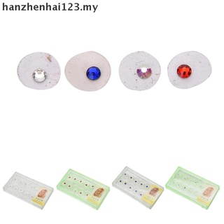 [Hanzhenhai123] 10a caja Dental de cristal transparente adornos de joyería de dientes gema con caja de 2 mm JhF: mi
