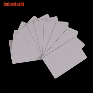 [babystarbi] 10pcs pvc en blanco tarjeta nfc etiqueta 1k s50 ic 13.56mhz lectura escritura rfid (1)