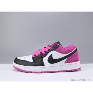 Discount Nike Air Jordan 1 Low Men Women Sneakers Walking Casual Shoes White Pink