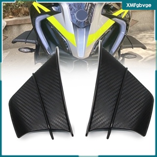 1 par de ala de fibra de carbono de motocicleta fija ala de viento universal winglets aerodinámico kit de ala lateral pegatinas laterales accesorios (1)