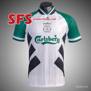 [SFS] Camiseta De Fútbol De Alta Calidad 1993-95 Liverpool LFC Visitante Retro Jersey S-2XL